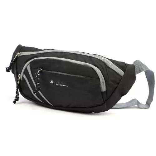 Ormi 72231 fekete övtáska, crossbody 33 x 15 x 8 cm