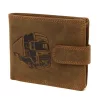 Nordee L895-TRUCK barna kamion mintás férfi bőr pénztárca