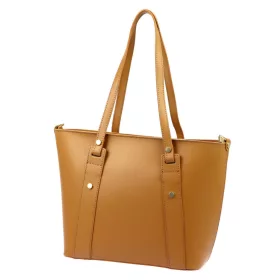   Luka 24-021 barna női bőr válltáska, shopper 39 x 27 x 10 cm
