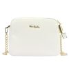 Pierre Cardin FRZ 1848 fehér női bőr oldaltáska, crossbody 21 x 17 x 10 cm