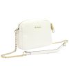Pierre Cardin FRZ 1848 fehér női bőr oldaltáska, crossbody 21 x 17 x 10 cm