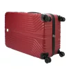 Pierre Cardin ISTANBUL MED10 x3 Z bordó ABS keményfalú 3 részes bőrönd szett 55/65/75 cm