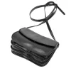 Florence 5511 fekete női bőr válltáska, oldaltáska, crossbody 19 x 14 x 9 cm