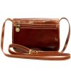 Florence 5511 barna női bőr válltáska, oldaltáska, crossbody 19 x 14 x 9 cm