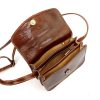 Florence 5511 barna női bőr válltáska, oldaltáska, crossbody 19 x 14 x 9 cm
