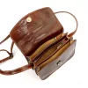 Florence 5511 barna női bőr válltáska, oldaltáska, crossbody 19 x 14 x 9 cm