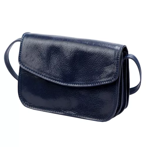 Florence 5511 navy női bőr válltáska, oldaltáska, crossbody 19 x 14 x 9 cm
