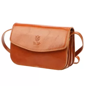   Florence 5511 barna női bőr válltáska, oldaltáska, crossbody 19 x 14 x 9 cm