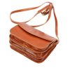Florence 5511 barna női bőr válltáska, oldaltáska, crossbody 19 x 14 x 9 cm