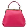 Luka 24-024 magenta női bőr kézitáska, válltáska 27 x 23 x 11 cm 