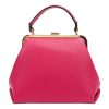 Luka 24-024 magenta női bőr kézitáska, válltáska 27 x 23 x 11 cm 