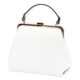   Luka 24-024 ekrü női bőr kézitáska, válltáska 27 x 23 x 11 cm