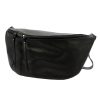 Luka DOLLARO fekete női bőr válltáska, crossbody 50 x 26 x 17 cm