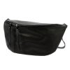 Luka DOLLARO fekete női bőr válltáska, crossbody 50 x 26 x 17 cm