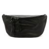 Luka DOLLARO fekete női bőr válltáska, crossbody 50 x 26 x 17 cm