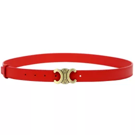 Gregorio BLT-001-105 piros női marhabőr öv 105 x 2.5 cm