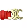 Gregorio BLT-001-105 piros női marhabőr öv 105 x 2.5 cm