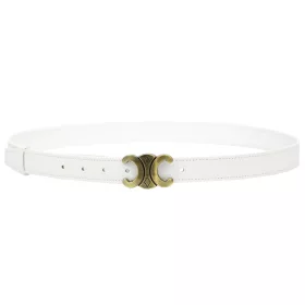   Gregorio BLT-001-95 táblás csatos fehér női valódi bőr öv 95 x 2.5 cm