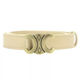   Gregorio BLT-001-95 táblás csatos bézs női valódi bőr öv 95 x 2.5 cm