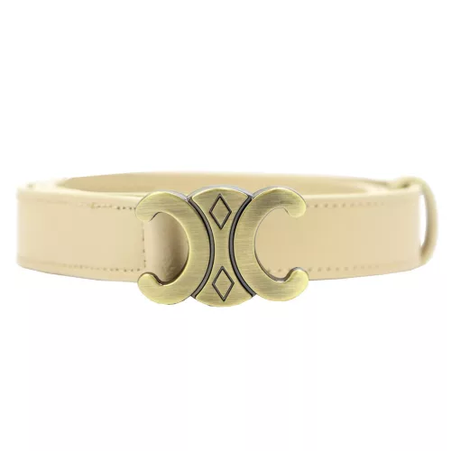 Gregorio BLT-001-95 táblás csatos bézs női valódi bőr öv 95 x 2.5 cm