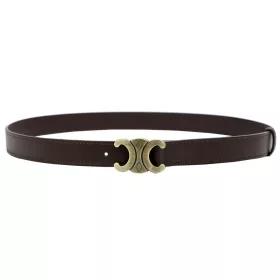   Gregorio BLT-001-95 táblás csatos sötétbarna női valódi bőr öv 95 x 2.5 cm