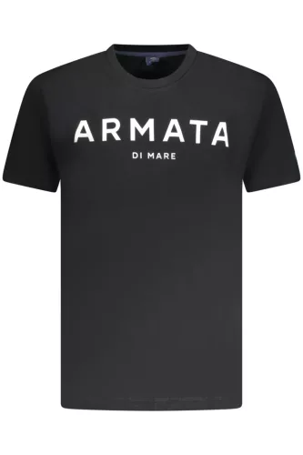 ARMATA DI MARE RÖVID UJJÚ FÉRFI FEKETE PÓLÓ