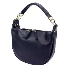  Luka 24-030 navy női bőr kézitáska, válltáska, oldaltáska 27 x 25 x 8 cm
