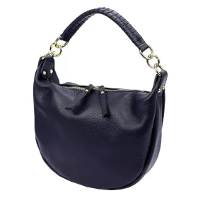   Luka 24-030 navy női bőr kézitáska, válltáska, oldaltáska 27 x 25 x 8 cm