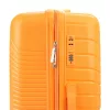 Pierre Cardin narancs polipropilén 3 részes keményfalú bőrönd szett, 55/67/77 cm