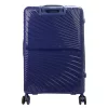 Pierre Cardin sötétkék polipropilén 3 részes keményfedeles bőrönd szett, 55/67/77 cm