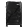 Pierre Cardin fekete ABS keményfalú 3 részes bőrönd szett 55/67/77 cm