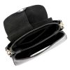 Luka 24-033 fekete női bőr kézitáska, válltáska, oldaltáska 27 x 21 x 9.5 cm