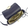 Luka 24-020 navy kék női bőr válltáska, oldaltáska 21 x 13 x 8 cm