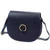 Florence 38 navy kék női bőr válltáska, oldaltáska 21 x 19 x 7.5 cm
