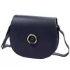 Florence 38 navy kék női bőr válltáska, oldaltáska 21 x 19 x 7.5 cm