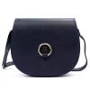 Florence 38 navy kék női bőr válltáska, oldaltáska 21 x 19 x 7.5 cm