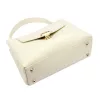 Luka 24-036 ekrü női bőr kézitáska, válltáska 26 x 17 x 10 cm