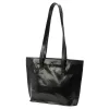 Florence 47 fekete női bőr kézitáska, válltáska, shopper 39 x 28 x 10.5 cm