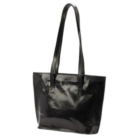   Florence 47 fekete női bőr kézitáska, válltáska, shopper 39 x 28 x 10.5 cm