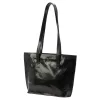 Florence 47 fekete női bőr kézitáska, válltáska, shopper 39 x 28 x 10.5 cm