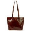 Florence 47 barna női bőr kézitáska, válltáska, shopper 39 x 28 x 10.5 cm
