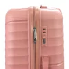 Pierre Cardin rózsaszín keményfalú 3 db-os bőrönd szett 55/65/75 cm
