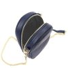 Gregorio 1734 navy kék női bőr mobiltartó partytáska, válltáska 12 x 20 x 6 cm