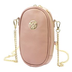   Gregorio 1734 rózsaszín női bőr mobiltartó partytáska, válltáska 12 x 20 x 6 cm