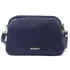 MiaMore 01-068  sötétkék női bőr válltáska, oldaltáska, crossbody 26 x 19 x 8 cm
