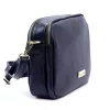 MiaMore 01-068  sötétkék női bőr válltáska, oldaltáska, crossbody 26 x 19 x 8 cm