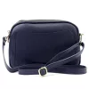 MiaMore 01-068  sötétkék női bőr válltáska, oldaltáska, crossbody 26 x 19 x 8 cm