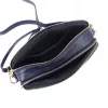 MiaMore 01-068  sötétkék női bőr válltáska, oldaltáska, crossbody 26 x 19 x 8 cm