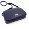 MiaMore 01-068  sötétkék női bőr válltáska, oldaltáska, crossbody 26 x 19 x 8 cm