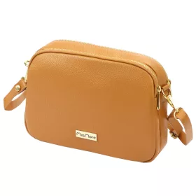   MiaMore 01-068 barna női bőr válltáska, oldaltáska, crossbody 26 x 19 x 8 cm